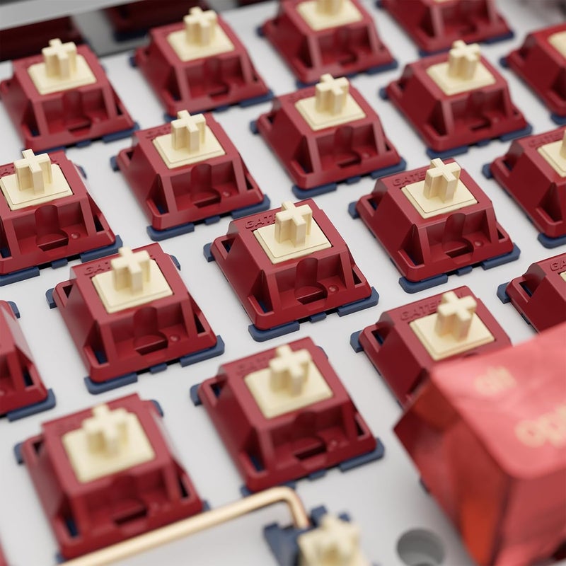 kutethy Gateron Quinn Switches, Tactile 5 Pins 59gf RGB Pre Lubed for MX Mechanical Keyboard (72PCS) - Image 3